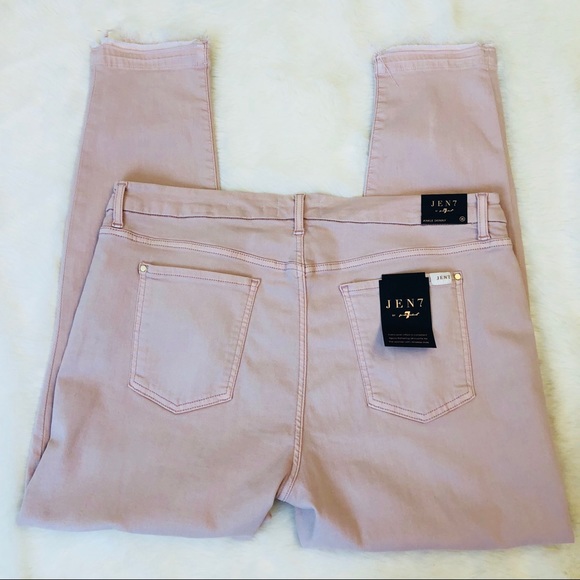 7 For All Mankind Jen 7 Ankle Skinny Mauve Jean 18 - Picture 6 of 7